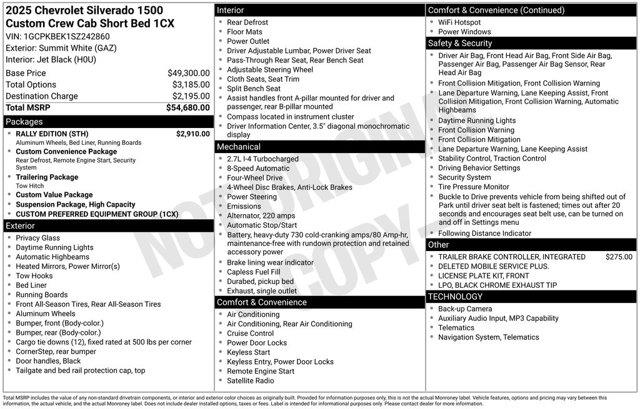 2025 Chevrolet Silverado - $45,745