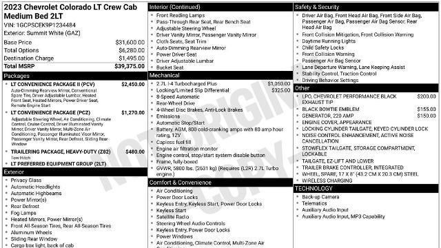 2023 Chevrolet Colorado LT