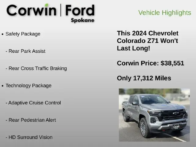 2024 Chevrolet Colorado - $38,551