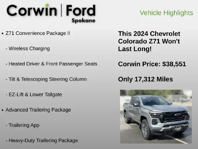 2024 Chevrolet Colorado - $38,551