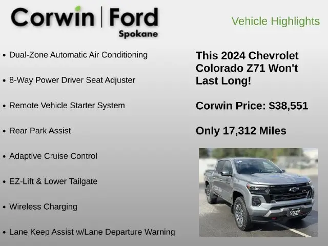 2024 Chevrolet Colorado - $38,551