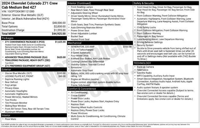 2024 Chevrolet Colorado - $39,680