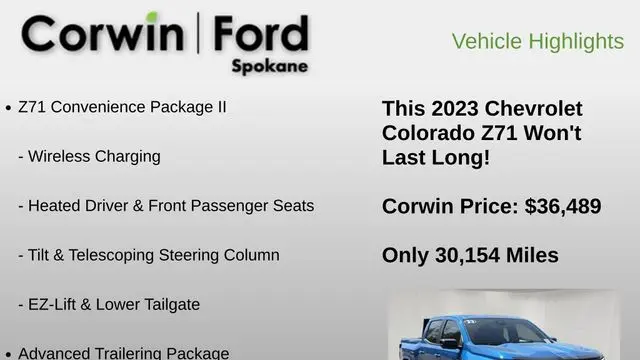 2023 Chevrolet Colorado Z71