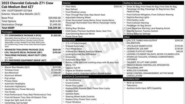 2023 Chevrolet Colorado Z71