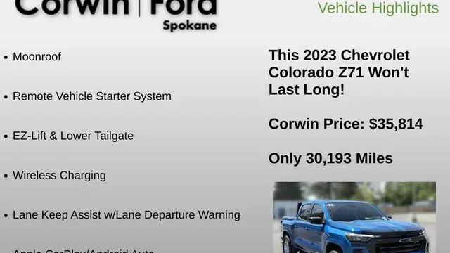 2023 Chevrolet Colorado Z71
