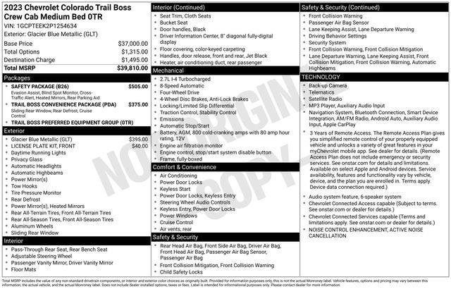 2023 Chevrolet Colorado Trail Boss — photo 1 of 7
