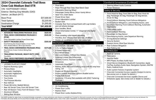 2024 Chevrolet Colorado - $35,430