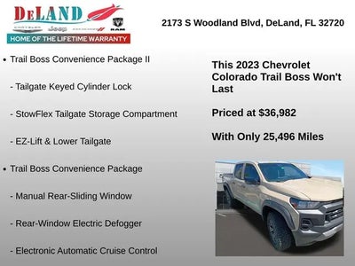 Photo of a 2023 Chevrolet Colorado 4X4 Trail Boss 4DR Crew Cab 5 FT. SB for sale