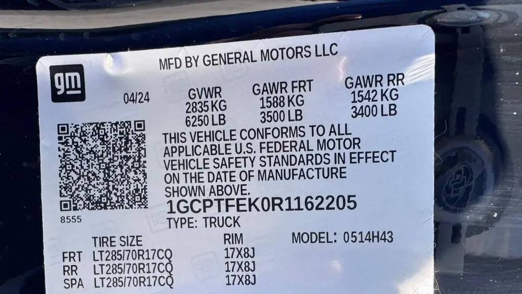 2024 Chevrolet Colorado ZR2