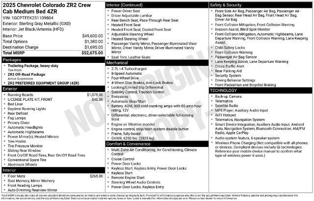 2025 Chevrolet Colorado - $45,705