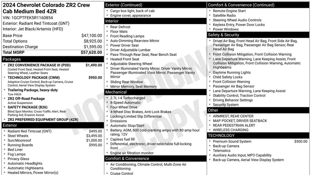 2024 Chevrolet Colorado ZR2