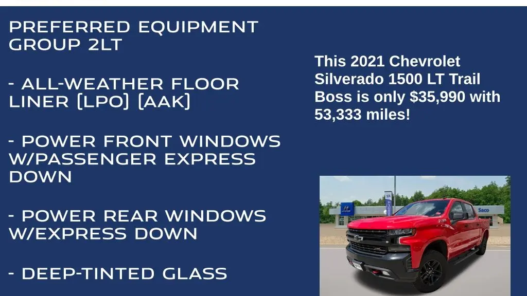 2021 Chevrolet Silverado 1500 LT Trail Boss