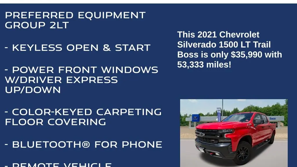 2021 Chevrolet Silverado 1500 LT Trail Boss