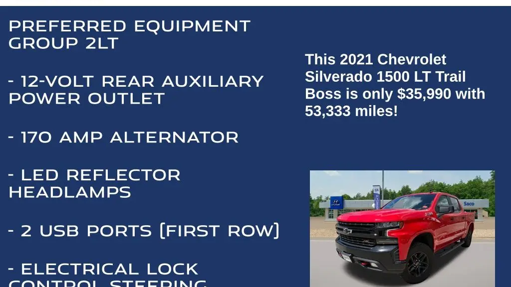 2021 Chevrolet Silverado 1500 LT Trail Boss