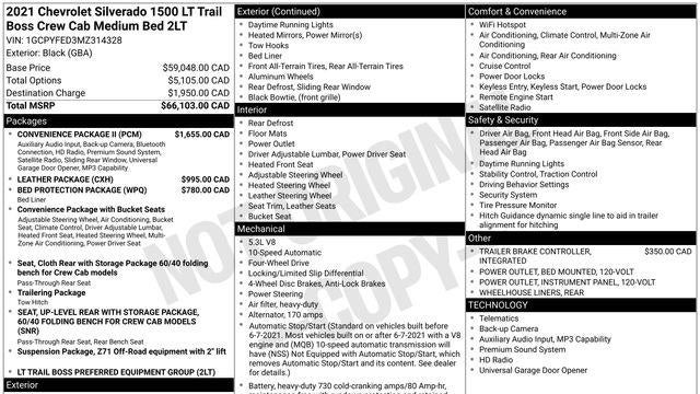 2021 Chevrolet Silverado 1500 LT Trail Boss