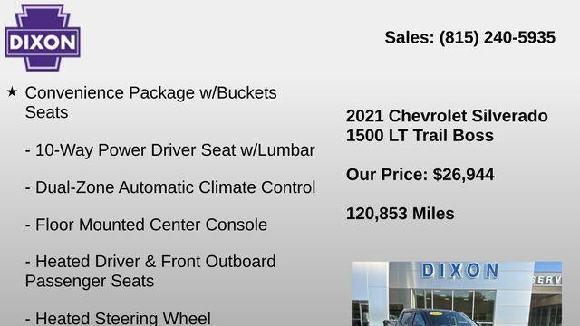 2021 Chevrolet Silverado 1500 LT Trail Boss