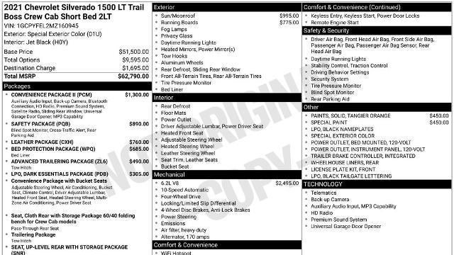 2021 Chevrolet Silverado 1500 LT Trail Boss