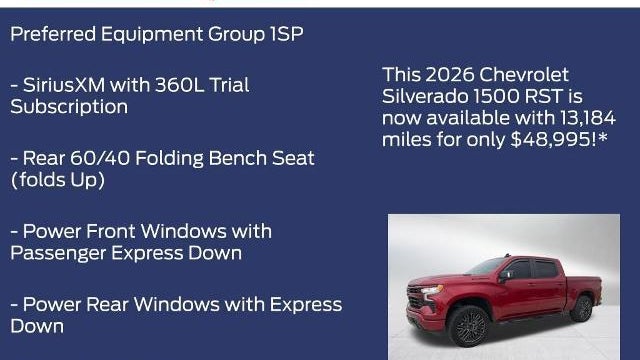 2026 Chevrolet Silverado 1500 RST