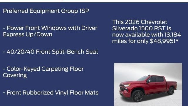 2026 Chevrolet Silverado 1500 RST