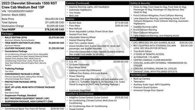 2023 Chevrolet Silverado 1500 RST