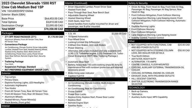 2023 Chevrolet Silverado 1500 RST