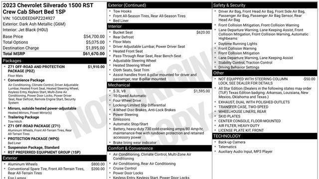 2023 Chevrolet Silverado 1500 RST