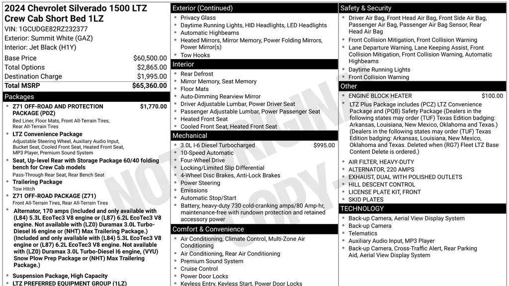 2024 Chevrolet Silverado 1500 LTZ