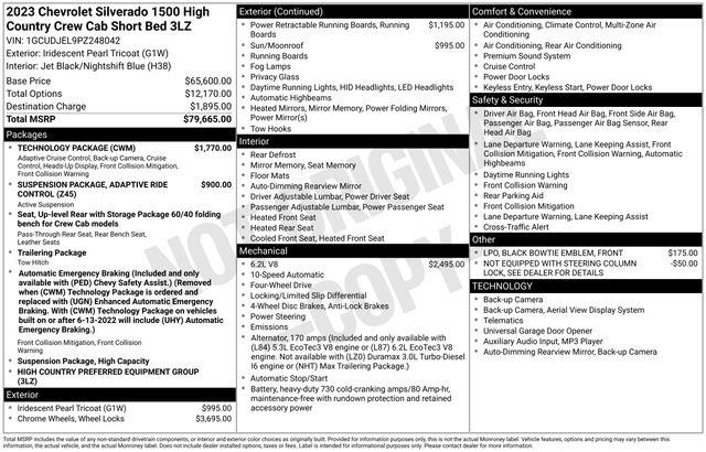 2023 Chevrolet Silverado - $54,892