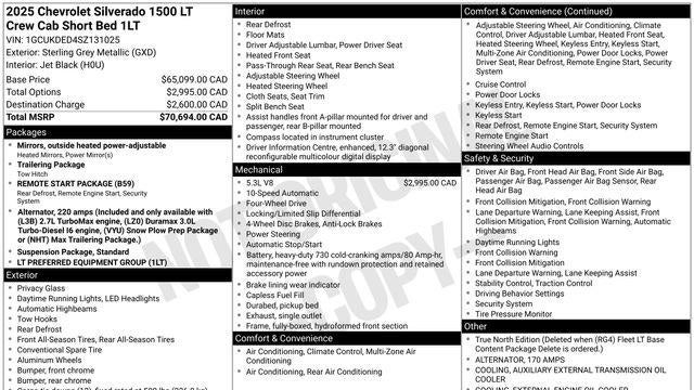 2025 Chevrolet Silverado 1500 LT