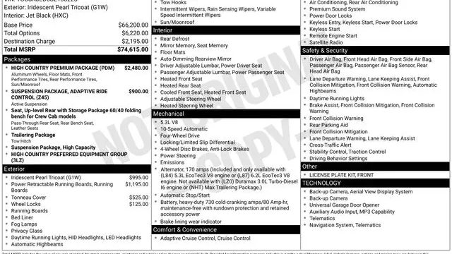 2025 Chevrolet Silverado 1500 High Country