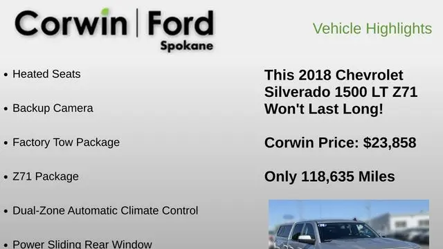 2018 Chevrolet Silverado 1500 LT