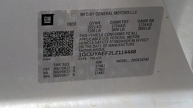2020 Chevrolet Silverado 1500 Work Truck