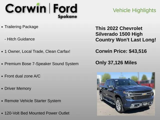 2022 Chevrolet Silverado Ltd - $43,516
