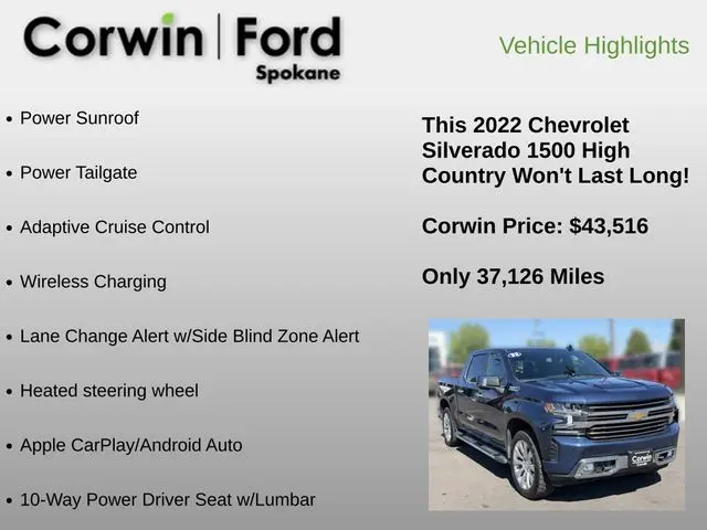 2022 Chevrolet Silverado Ltd - $43,516