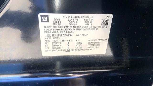2015 Chevrolet Silverado 1500 LT