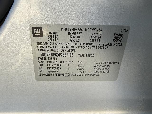 2015 Chevrolet Silverado - $8,483