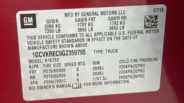 2016 Chevrolet Silverado 1500 LT Z71