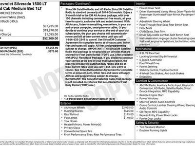 2014 Chevrolet Silverado 1500 4X4 LT 4DR Double Cab 6.5 FT. SB