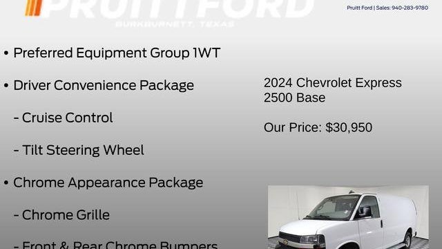 2024 Chevrolet Express 2500