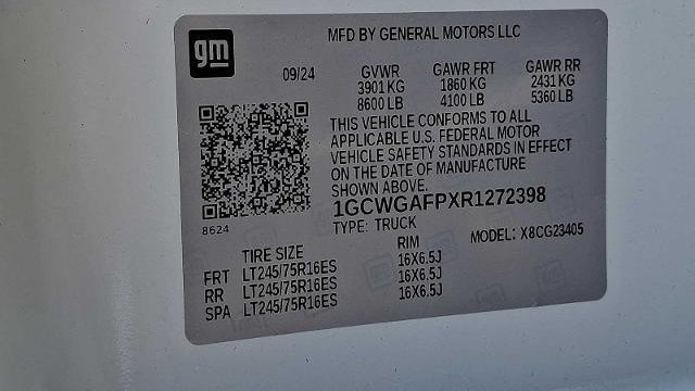 2024 Chevrolet Express 2500