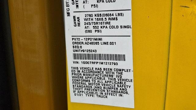 2021 GMC Savana 3500