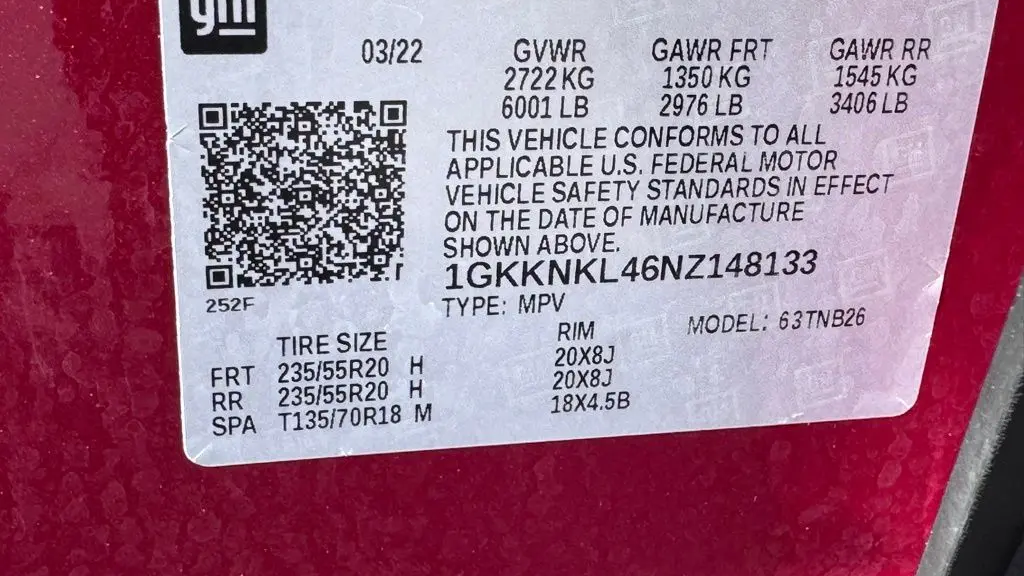 2022 GMC Acadia SLE