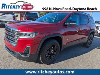 2023 GMC Acadia with Volcanic Red Tintcoat Exterior