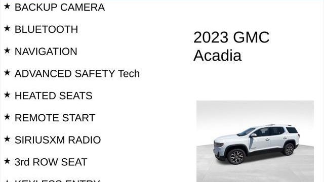 2023 GMC Acadia SLT