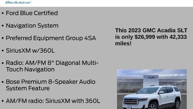 2023 GMC Acadia SLT