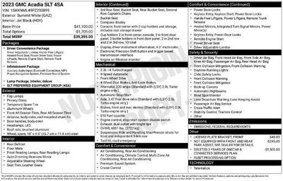 Photo of a 2023 GMC Acadia SLT 4DR SUV for sale