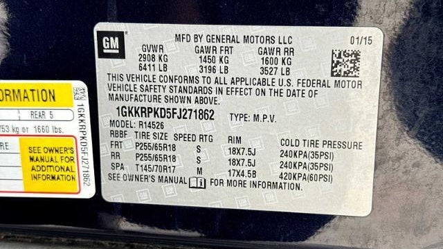 2015 GMC Acadia SLE-2