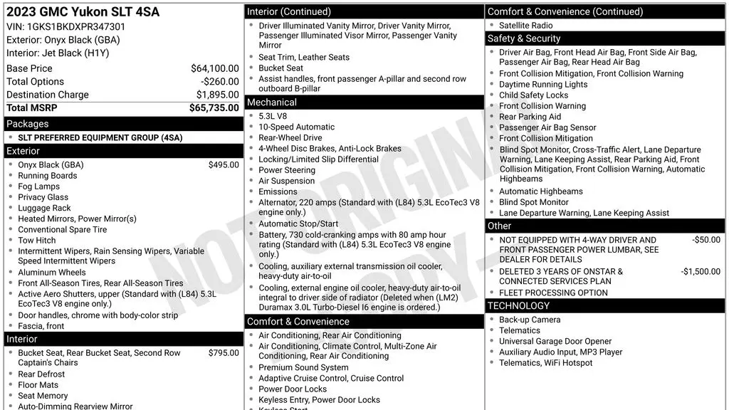 2023 GMC Yukon SLT