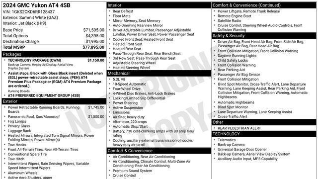 2024 GMC Yukon AT4