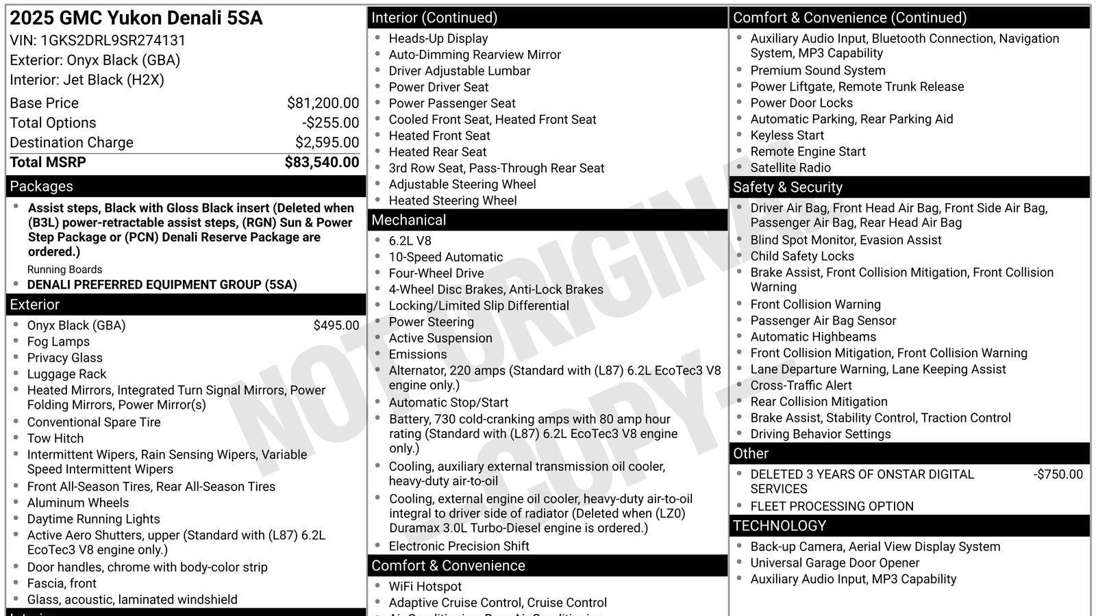 2025 GMC Yukon Denali